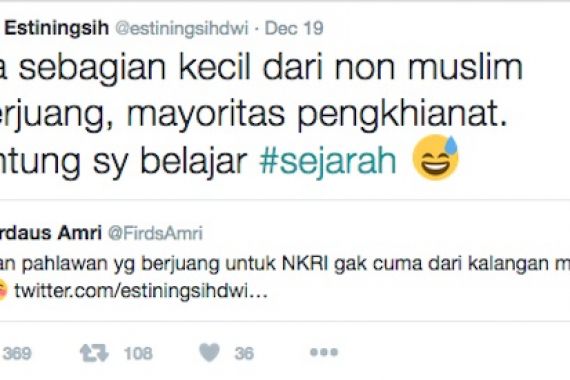 Sebut Mayoritas Nonmuslim Pengkhianat, Akun @estiningsihdwi Dipolisikan - JPNN.COM