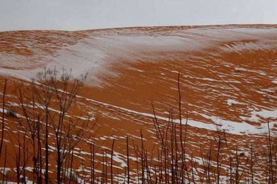 Setelah 37 Tahun, Salju pun Turun di Gurun Sahara - JPNN.COM
