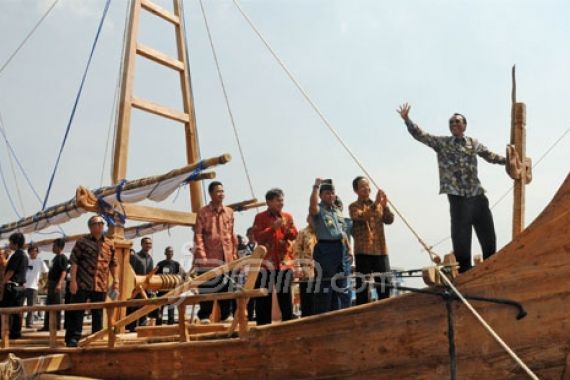 Spirit of Majapahit, Replika Kapal Abad Ke-13 Buatan Perajin Madura - JPNN.COM