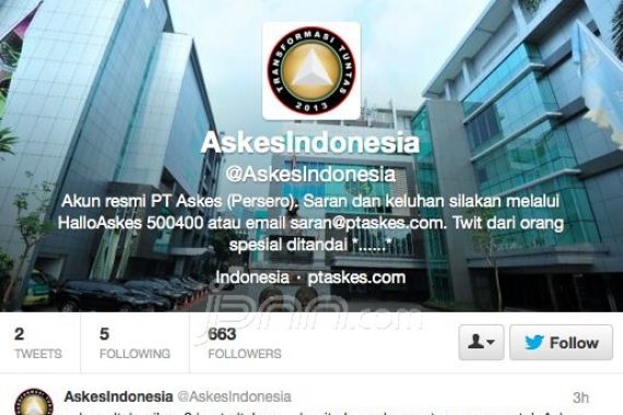 Tambah Usia, Askes Luncurkan Akun Twitter - JPNN.COM