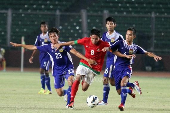 Garuda Jaya Gunduli Laos 4 Gol Tanpa Balas - JPNN.COM