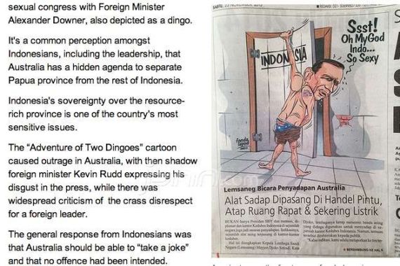 Kartun Cabul Tony Abbot di Rakyat Merdeka Panaskan Australia - JPNN.COM