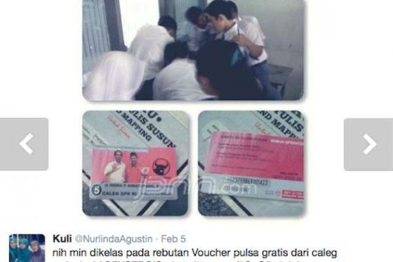 Desak Bawaslu Tuntaskan Kasus Voucher Pulsa Caleg PDIP - JPNN.COM