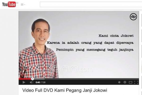 Video Janji Jokowi di YouTube Positif untuk Ingatkan Publik - JPNN.COM