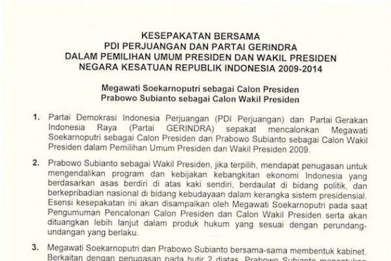 Inilah Penjelasan Prabowo Tentang Perjanjian Batu Tulis - JPNN.COM