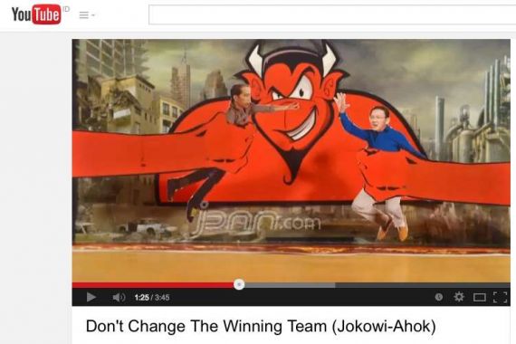 Video Jokowi-Ahok Dipisahkan 'Setan Merah' Beredar di YouTube - JPNN.COM