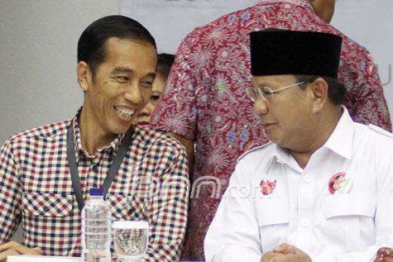Jelang Debat, Prabowo dan Jokowi Hanya Senyum - JPNN.COM