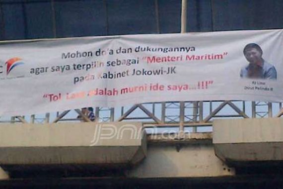 Beredar Spanduk Dirut Pelindo II Minta Didoain jadi Menteri Maritim - JPNN.COM