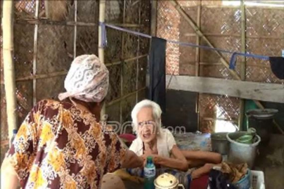 Derita Janda Tua, 10 Tahun Tinggali Gubuk Eks Kandang Kambing - JPNN.COM