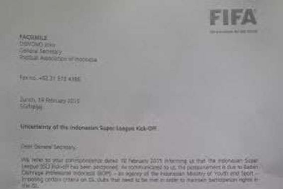 FIFA Ancam Beri Sanksi Indonesia - JPNN.COM