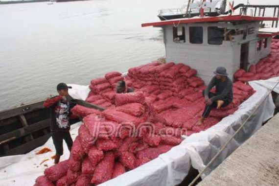 Polres Bengkali Berhasil Amankan 45 Ton Bawang Merah Selundupan - JPNN.COM