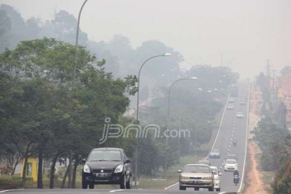 Dua Titik Panas Terpantau di Kepri, Jarak Pandang 4 Meter - JPNN.COM