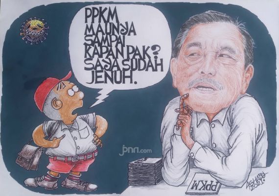 PPKM Sampai Kapan? Karikatur oleh Ashady/JPNN.com - JPNN.com