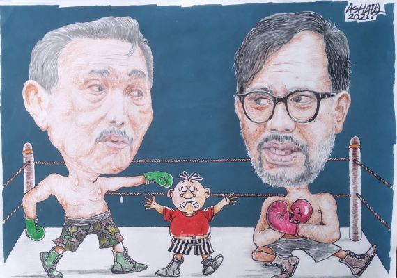 Perlu Ring Tinju? Karikatur oleh Ashady/JPNN.com - JPNN.com