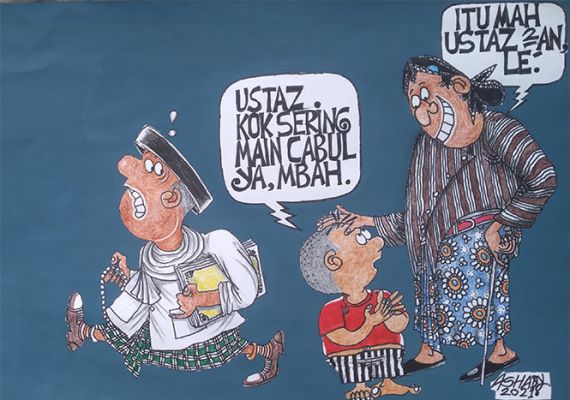 Pencabulan Santri. Karikatur oleh Ashady/JPNN.com - JPNN.com