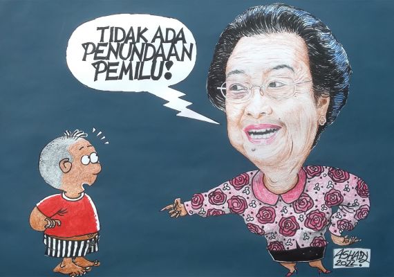 Tidak ada penundaan pemilu. Karikatur oleh Ashady/JPNN.com - JPNN.com