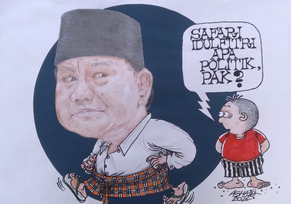 Prabowo bersafari. Karikatur oleh Ashady/JPNN.com - JPNN.com