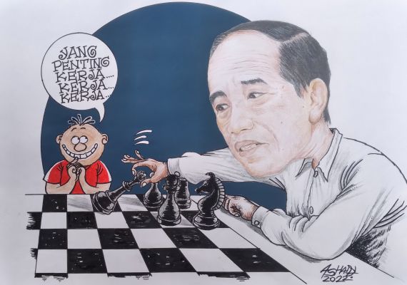 Reshuffle kabinet. Karikatur oleh Ashady/JPNN.com - JPNN.com