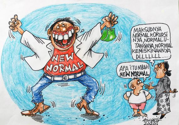 New Normal. Karikatur oleh Ashady/JPNN.com - JPNN.com