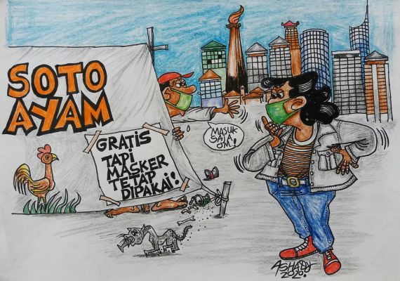 Soto Gratis. Karikatur oleh Ashady/JPNN.com - JPNN.com
