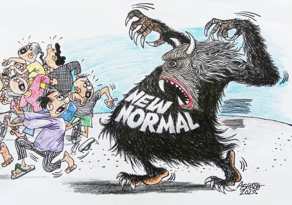 New Normal. Karikatur oleh Ashady/JPNN.com - JPNN.com