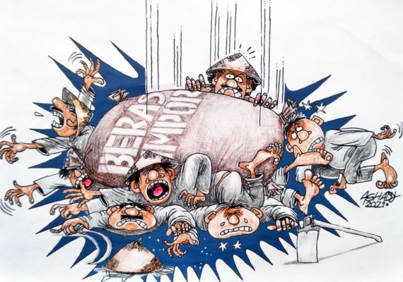 Petani Menjerit. Karikatur oleh Ashady/JPNN.com - JPNN.com
