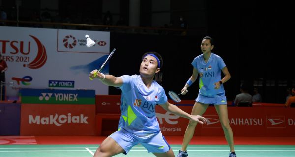 Indonesia Masters 2021: Sempat Unggul di Gim Pertama, Hafiz/Gloria Malah Keok dari Duo Jepang - JPNN.com