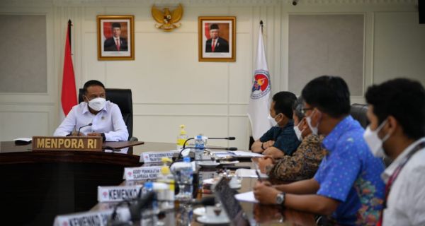 Gelar Rapat dengan Deputi Kemenko PMK, Menpora Amali Bahas Implementasi DBON - JPNN.com