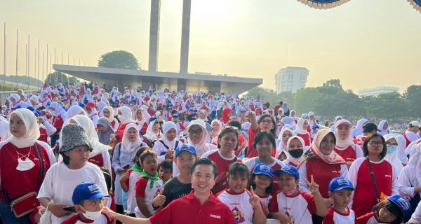 Peringati Hardiknas, Greebel Ajak 6.000 Anak TK Senam Bareng - JPNN.com