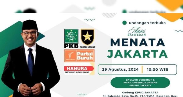 Viral Poster Anies Bakal Daftar Cagub Jakarta, Ini Faktanya - JPNN.com