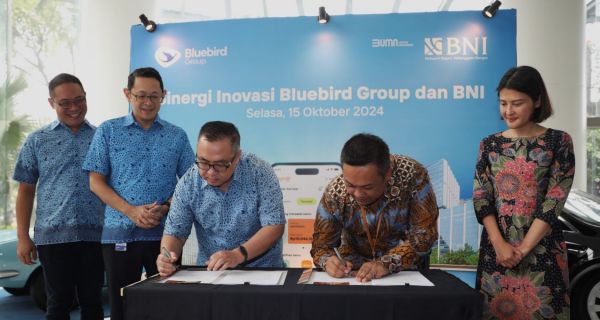 BNI & Bluebird Jalin Kerja Sama Pembayaran QRIS di Seluruh Armada - JPNN.com