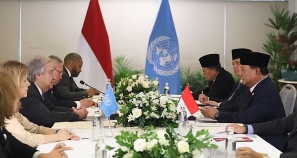 Bertemu Sekjen PBB, Prabowo Tegaskan RI Dukung Penguatan Pasukan Perdamaian di Palestina - JPNN.com