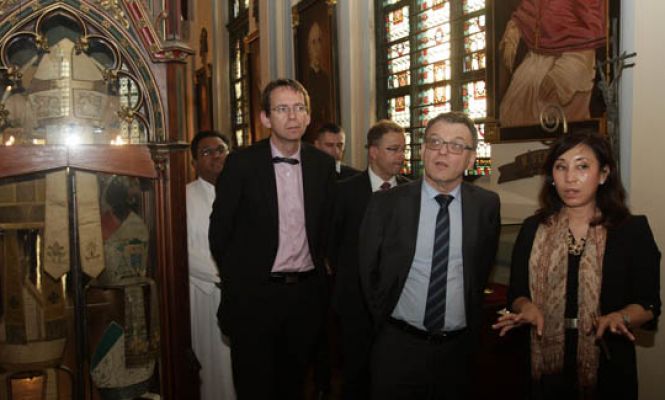 Menlu Ceko Lubimir Zaoralek Kunjungi Gereja Katedral jakarta
