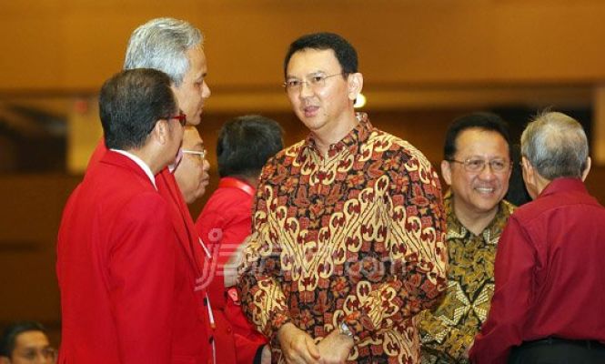 Ahok Tampak Hadir di Rapat Kerja Nasional I PDIP