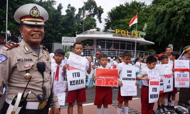 Aksi Teror Bom Tharim Disambut Suara Ratusan Pelajar #Kamitidaktakut