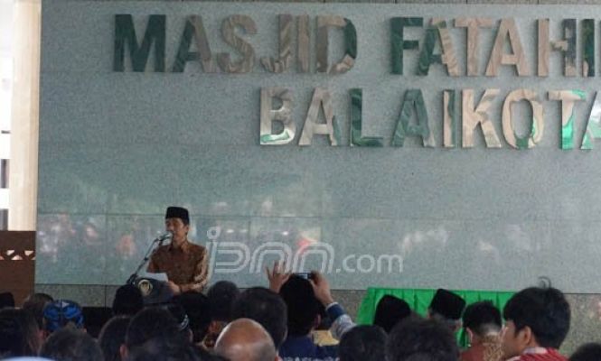 Presiden Jokowi Resmikan Masjid Fatahilah Balai Kota DKI