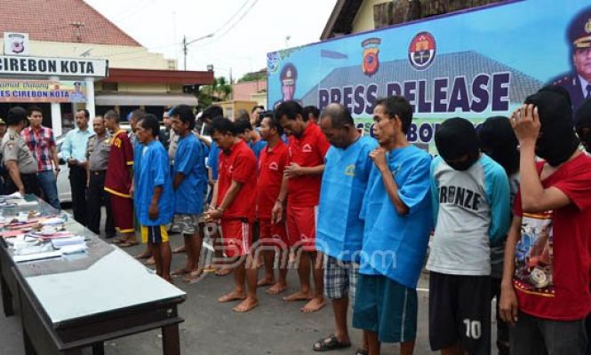 Polres Cirebon Kota Ekspose Puluhan Pelaku Tindak Kejahatan
