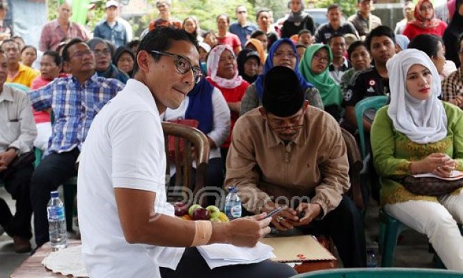 Sandiaga Uno : Pemberian Tempat Berdagang Sangat Bermanfaat daripada Penggusuran