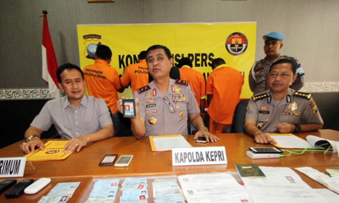 Polda Kepri Ringkus Empat Tersangka Penyalur TKI Ilegal