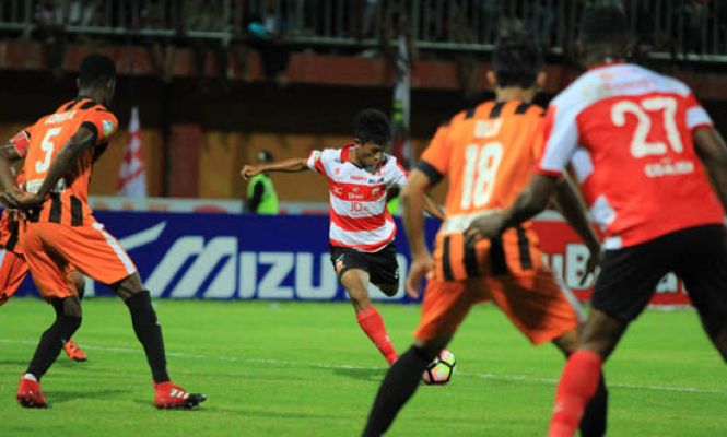 Madura United Kontra Perseru Serui Berakhir Imbang