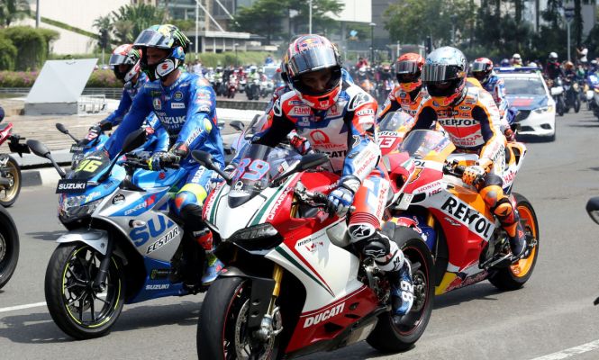 Parade Pembalap MotoGP di Jakarta