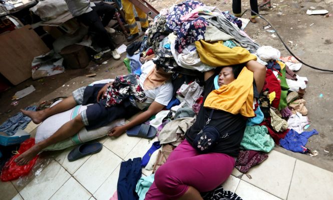 Kondisi Pasar Gembrong Setelah Kebakaran