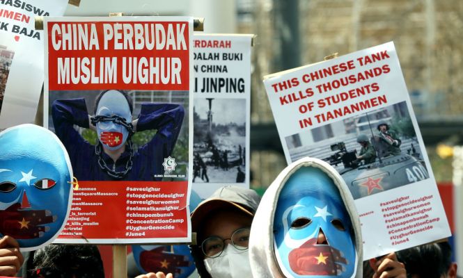 Aksi Solidaritas Muslim Uighur