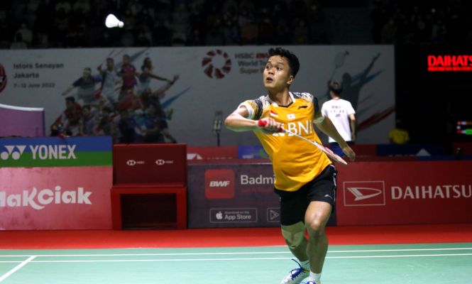 Anthony Sinisuka Ginting di Daihatsu Indonesia Masters 2022