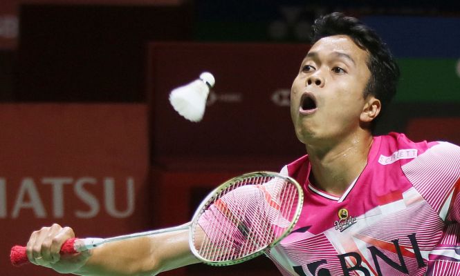 Anthony Sinisuka Ginting Tembus 16 Besar Daihatsu Indonesia Masters 2023