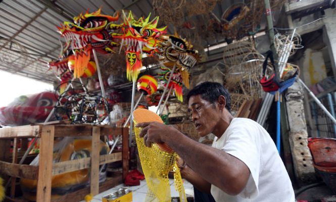 Barongsai dan Liong Sambut Imlek