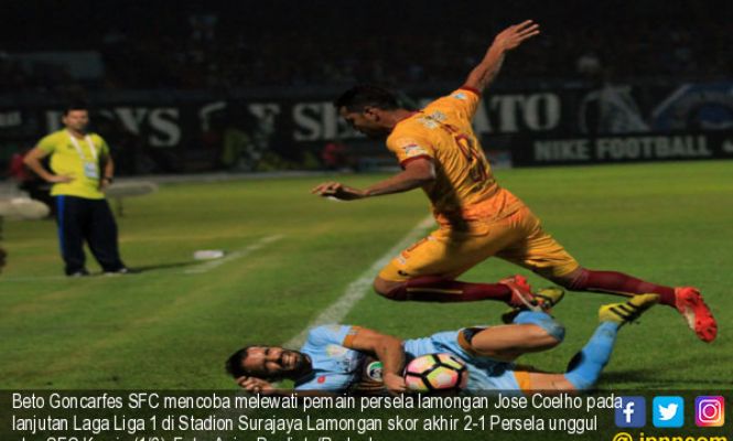 Liga 1 :Kemenangan Persela Atas SFC 2-1