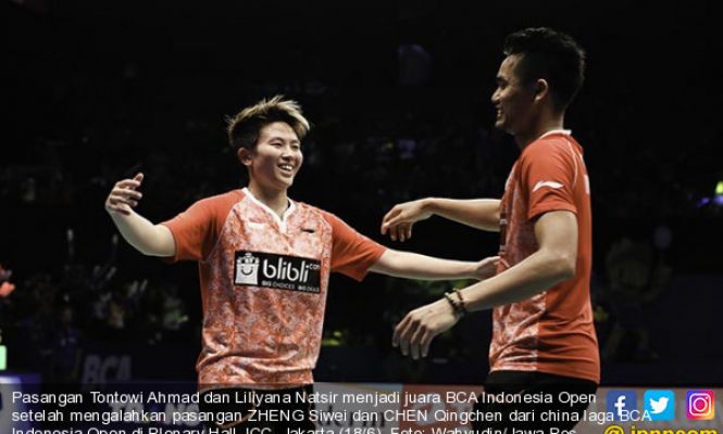 Tontowi Ahmad/Liliyana Natsir Sabet Gelar Indonesia Open 2017