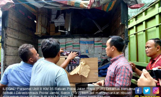 Ribuan Slop Rokok Ilegal Diamankan Petugas