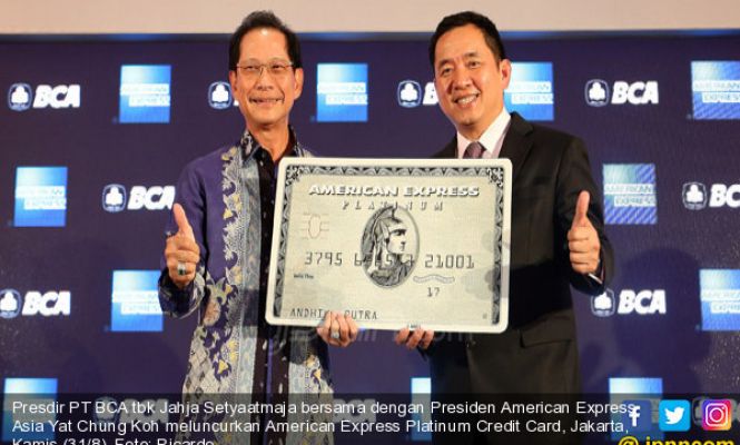 BCA Bersama American Express Luncurkan Kartu Kredit American Express Platinum